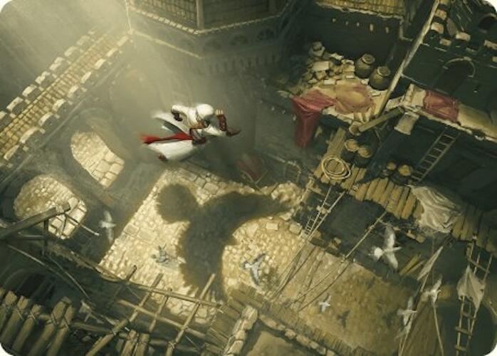 Rooftop Bypass Art Card 20 card from Art Series: Universes Beyond: Assassin's Creed
