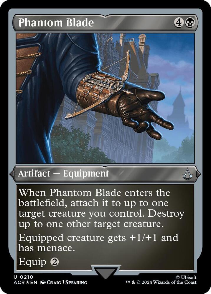 Phantom Blade (Foil Etched) 210 card from Universes Beyond: Assassin's Creed