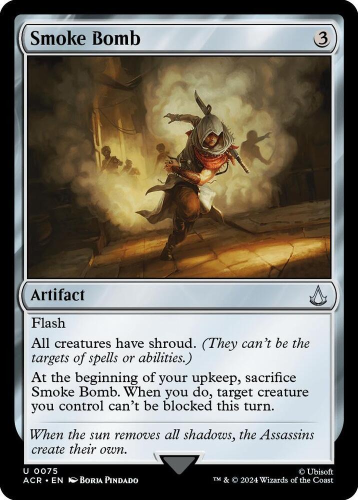 Smoke Bomb 75 card from Universes Beyond: Assassin's Creed