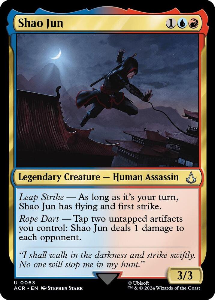 Shao Jun 63 card from Universes Beyond: Assassin's Creed