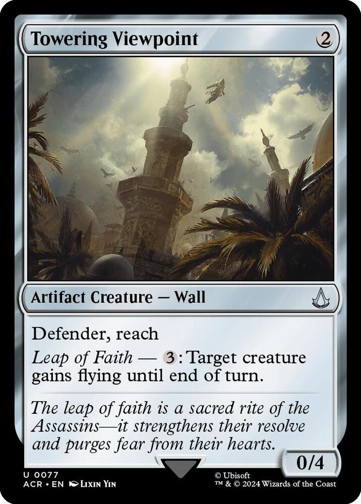 Towering Viewpoint 77 card from Universes Beyond: Assassin's Creed