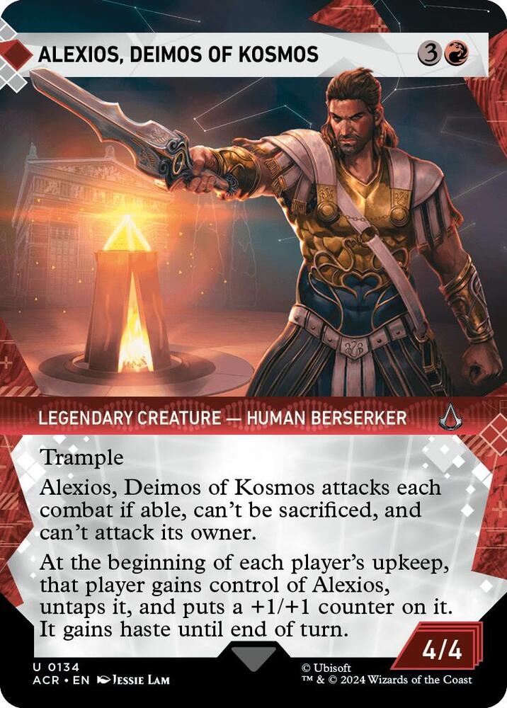 Alexios, Deimos of Kosmos (Showcase) 134 card from Universes Beyond: Assassin's Creed
