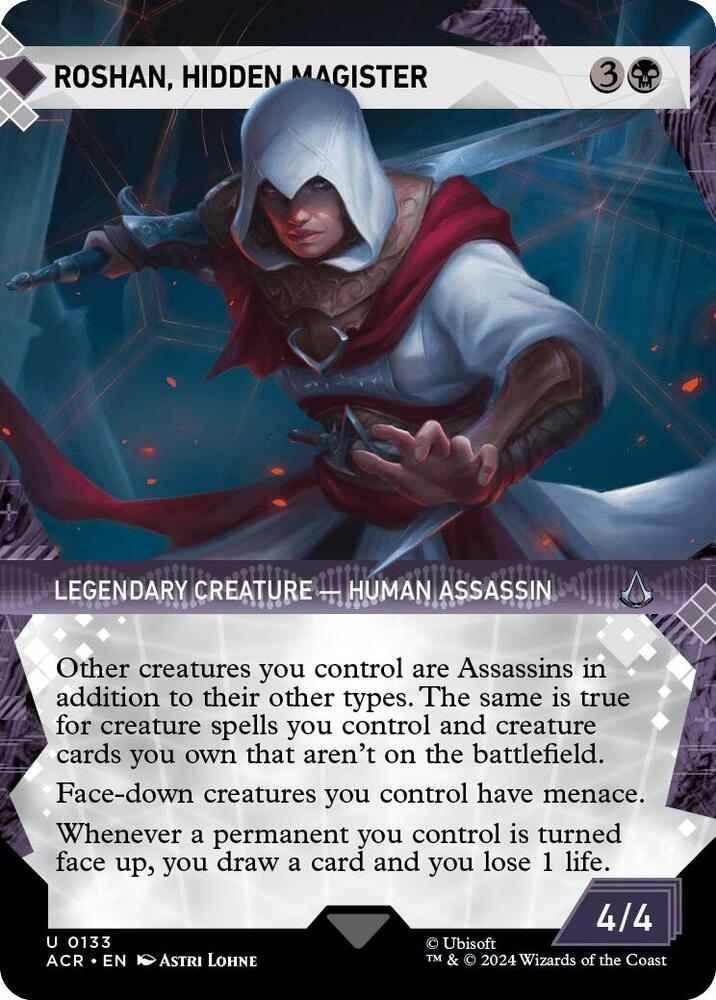 Roshan, Hidden Magister (Showcase) 133 card from Universes Beyond: Assassin's Creed