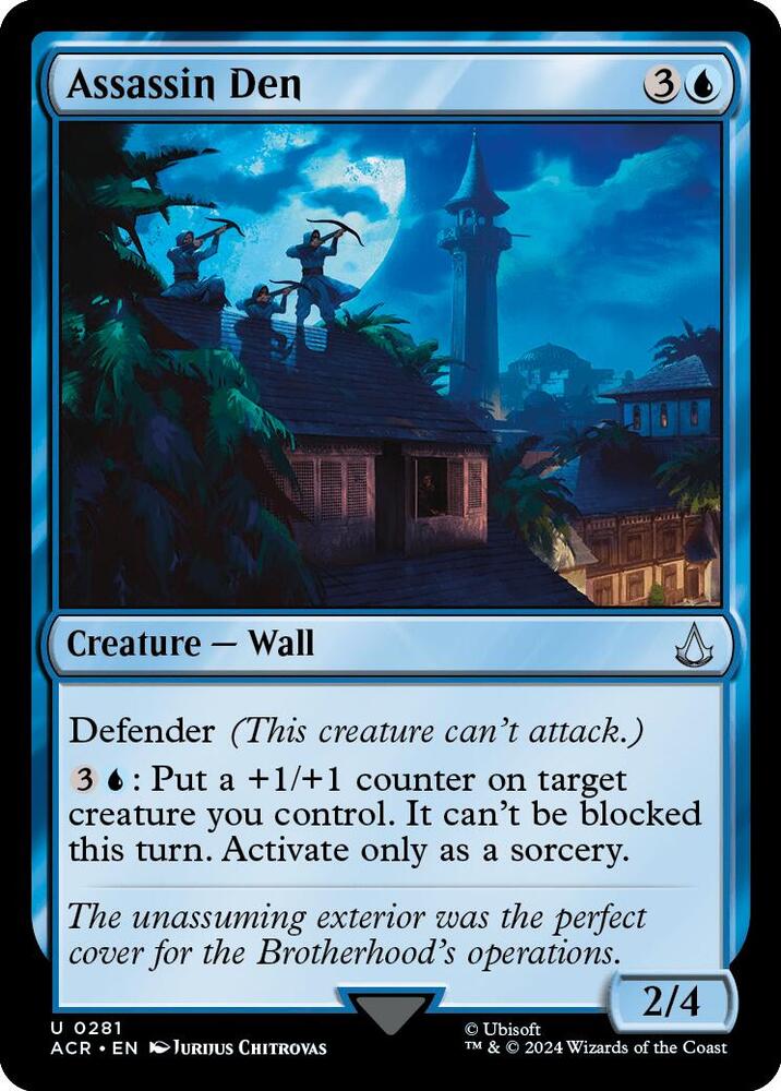Assassin Den 281 card from Universes Beyond: Assassin's Creed