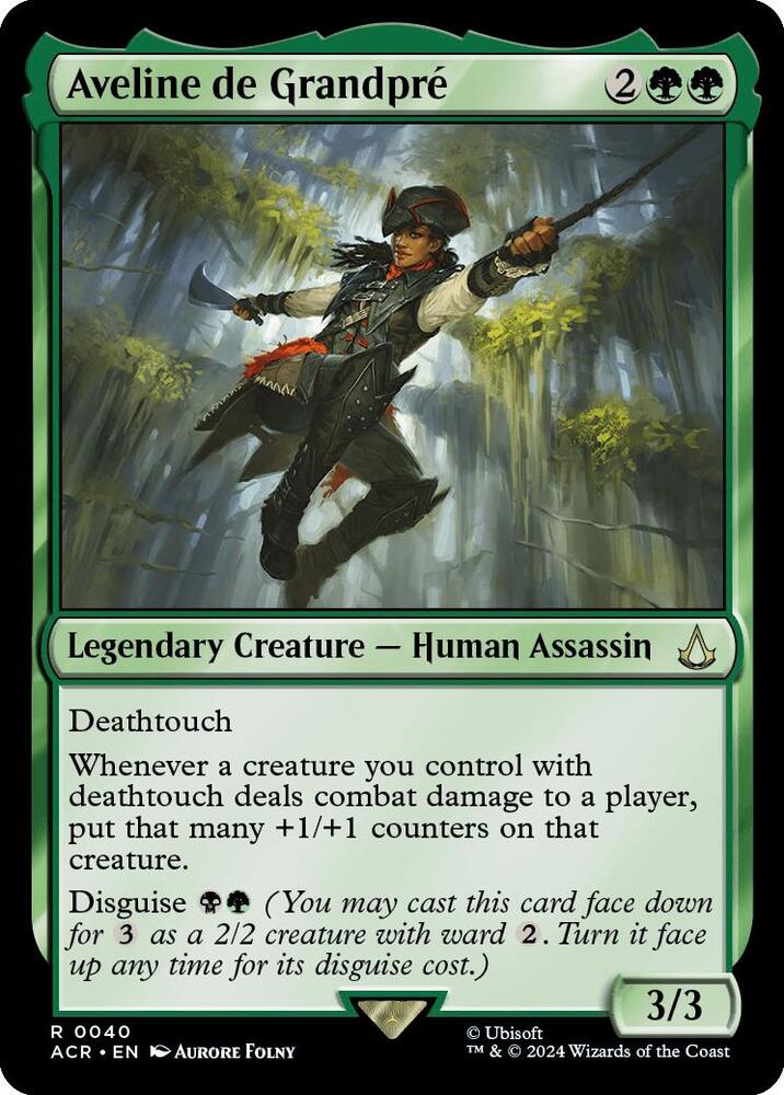 Aveline de Grandpre 40 card from Universes Beyond: Assassin's Creed