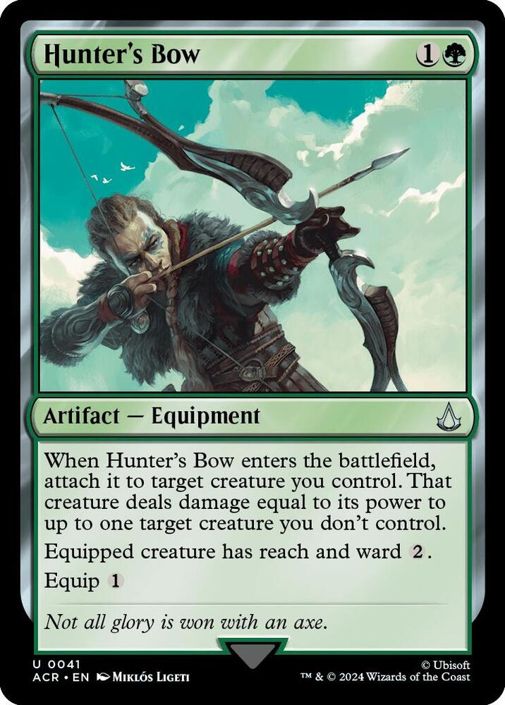Hunter's Bow 41 card from Universes Beyond: Assassin's Creed