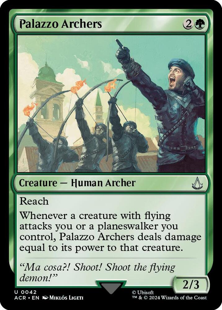 Palazzo Archers 42 card from Universes Beyond: Assassin's Creed