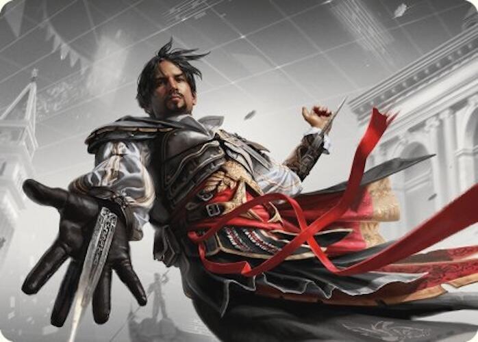 Ezio Auditore da Firenze Art Card 13 card from Art Series: Universes Beyond: Assassin's Creed