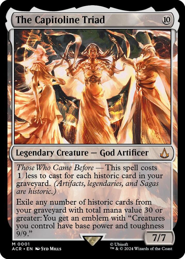 The Capitoline Triad 1 card from Universes Beyond: Assassin's Creed