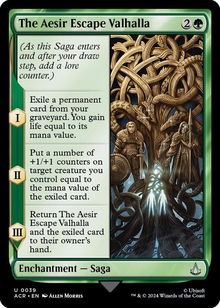 The Aesir Escape Valhalla 39 card from Universes Beyond: Assassin's Creed