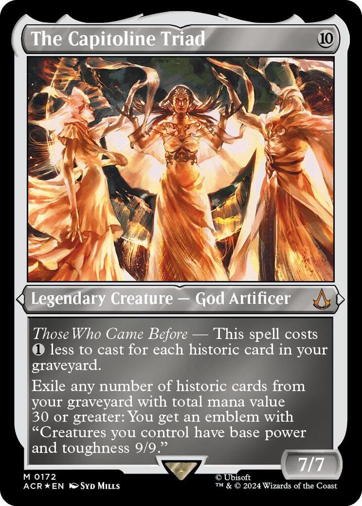 The Capitoline Triad (Foil Etched) 172 card from Universes Beyond: Assassin's Creed