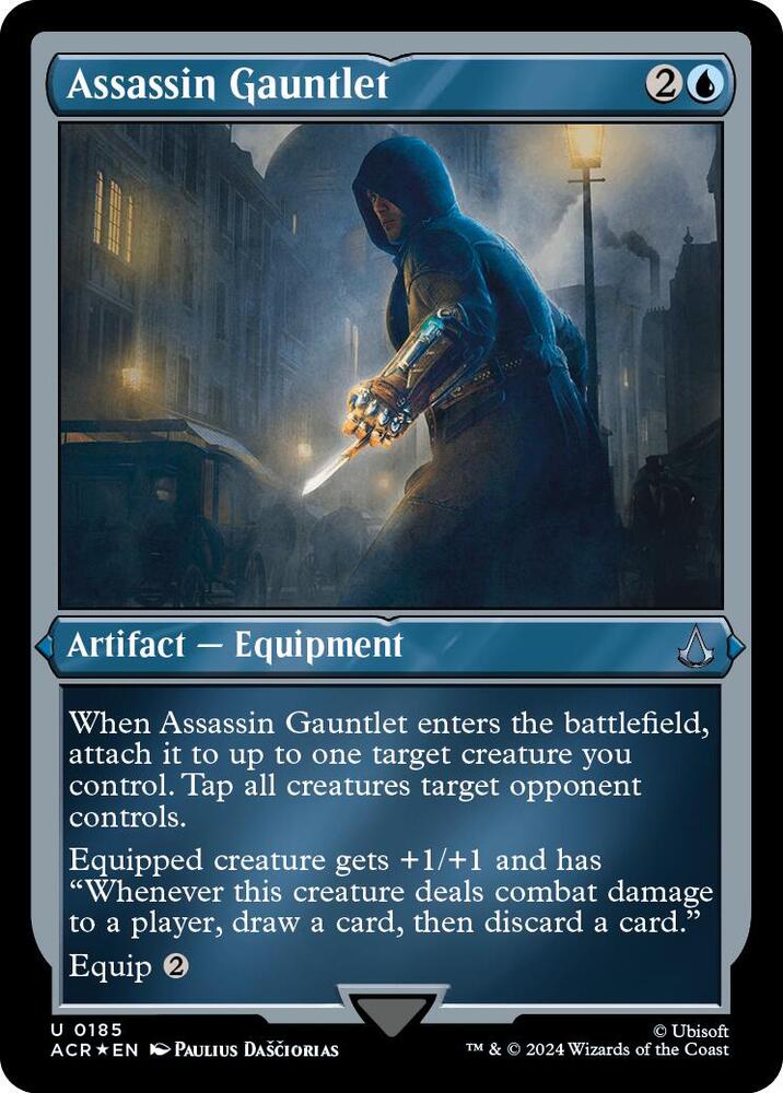 Assassin Gauntlet (Foil Etched) 185 card from Universes Beyond: Assassin's Creed