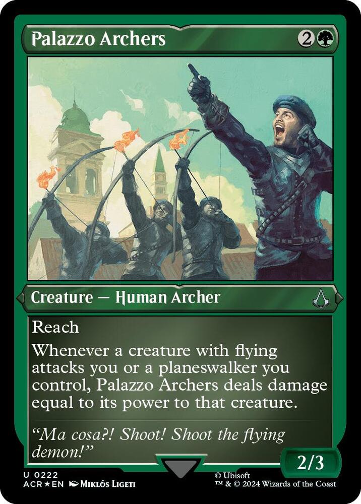 Palazzo Archers (Foil Etched) 222 card from Universes Beyond: Assassin's Creed