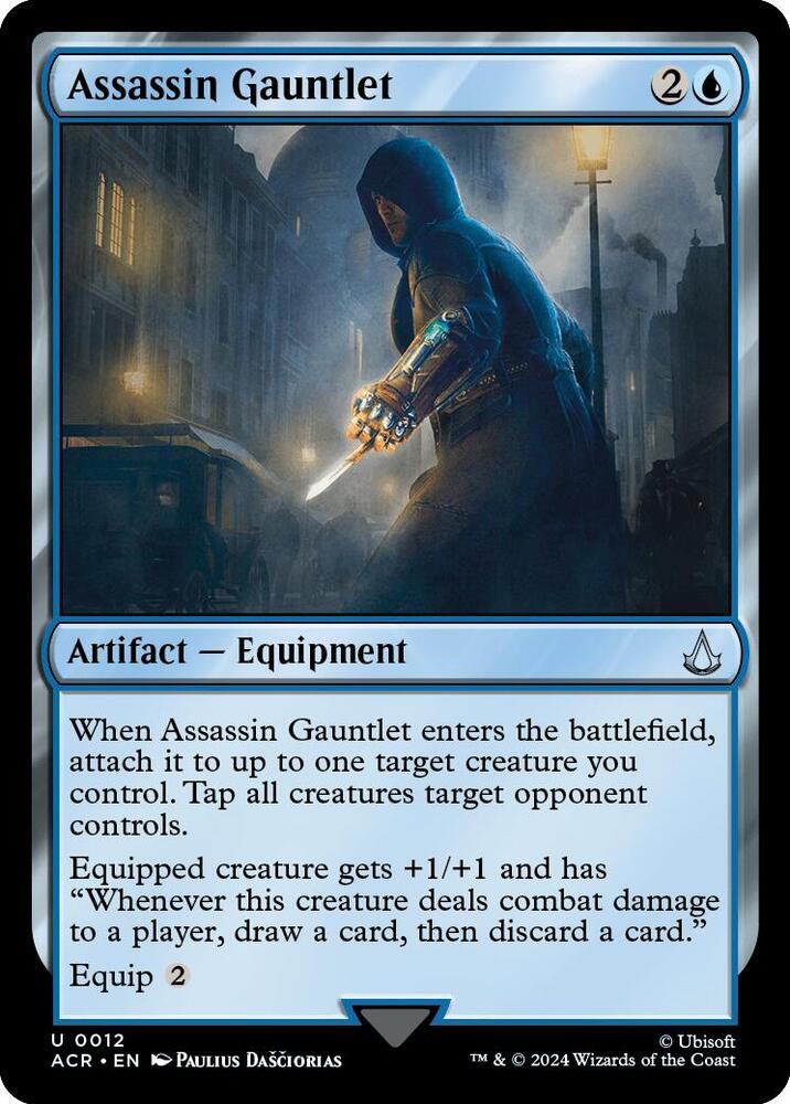 Assassin Gauntlet 12 card from Universes Beyond: Assassin's Creed