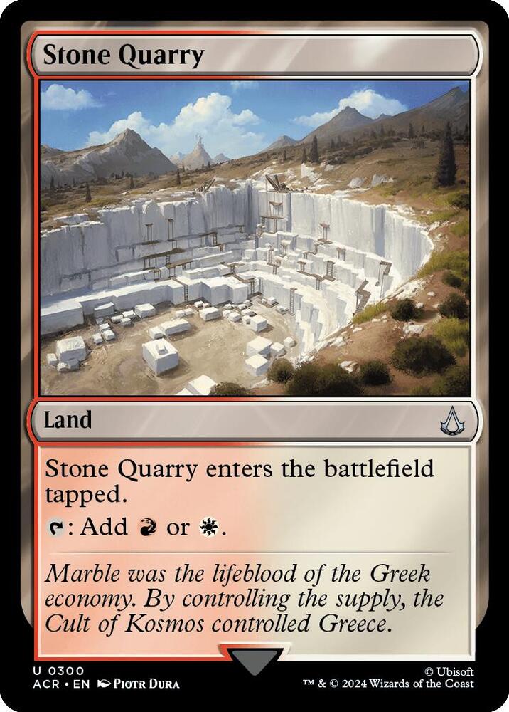 Stone Quarry 300 card from Universes Beyond: Assassin's Creed