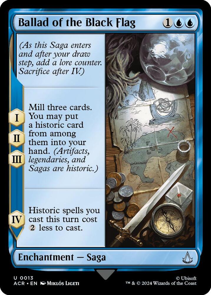 Ballad of the Black Flag 13 card from Universes Beyond: Assassin's Creed