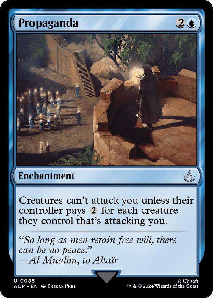 Propaganda 85 card from Universes Beyond: Assassin's Creed