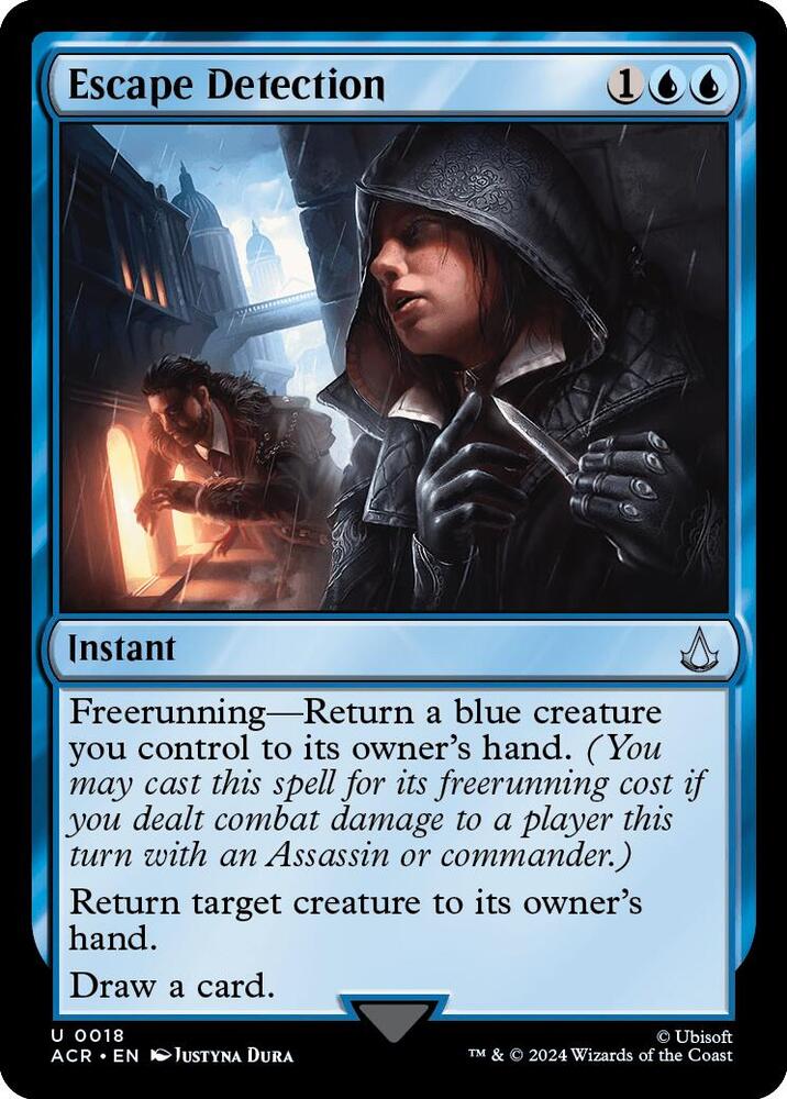 Escape Detection 18 card from Universes Beyond: Assassin's Creed