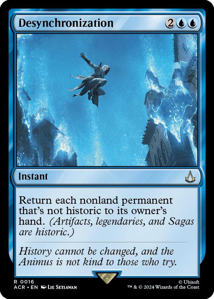 Desynchronization 16 card from Universes Beyond: Assassin's Creed