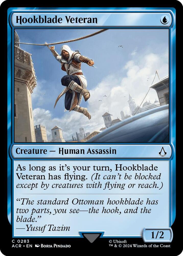 Hookblade Veteran 283 card from Universes Beyond: Assassin's Creed