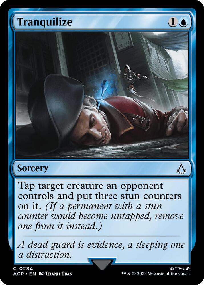 Tranquilize 284 card from Universes Beyond: Assassin's Creed