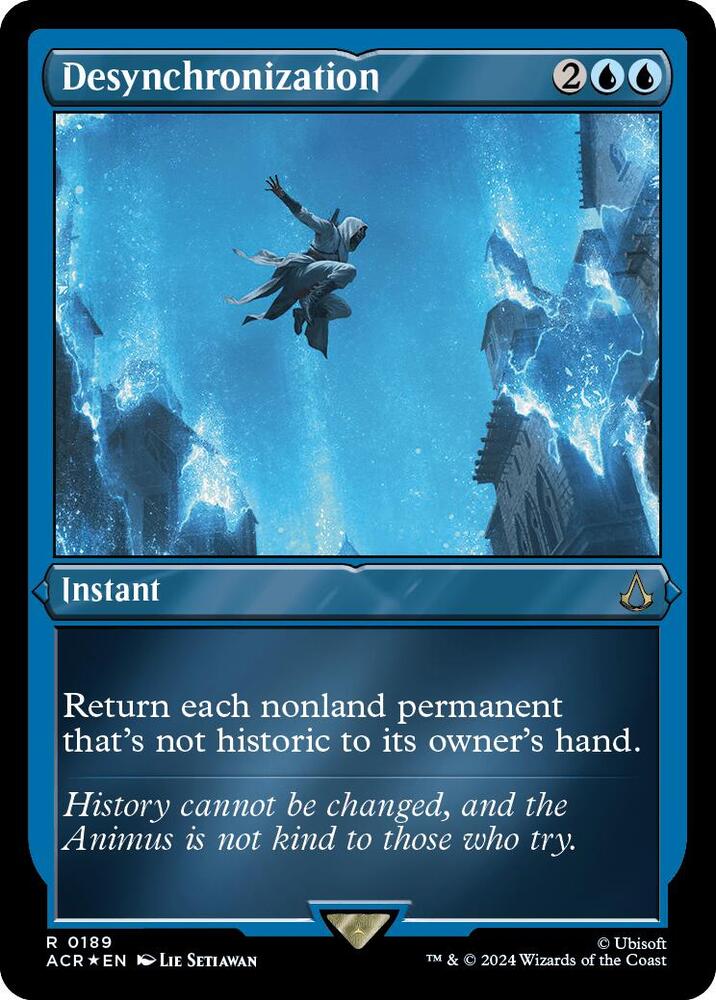 Desynchronization (Foil Etched) 189 card from Universes Beyond: Assassin's Creed