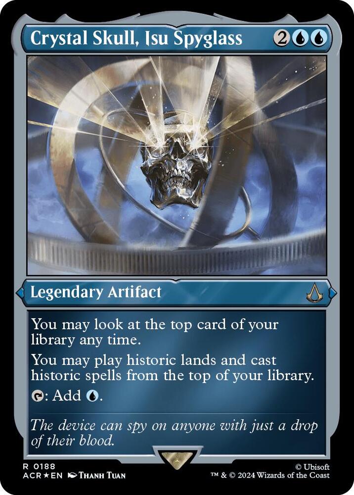 Crystal Skull, Isu Spyglass (Foil Etched) 188 card from Universes Beyond: Assassin's Creed