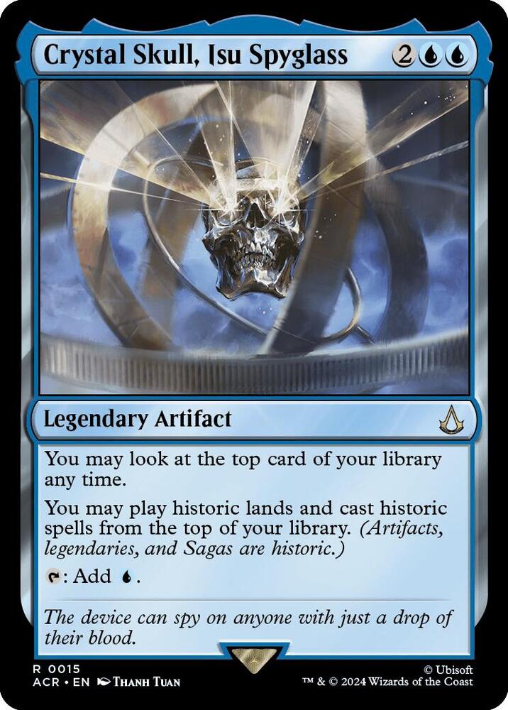 Crystal Skull, Isu Spyglass 15 card from Universes Beyond: Assassin's Creed