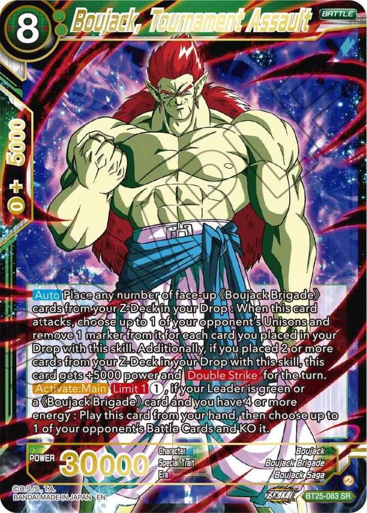 Boujack, Tournament Assault BT25-083 card from Legend of the Dragon Balls
