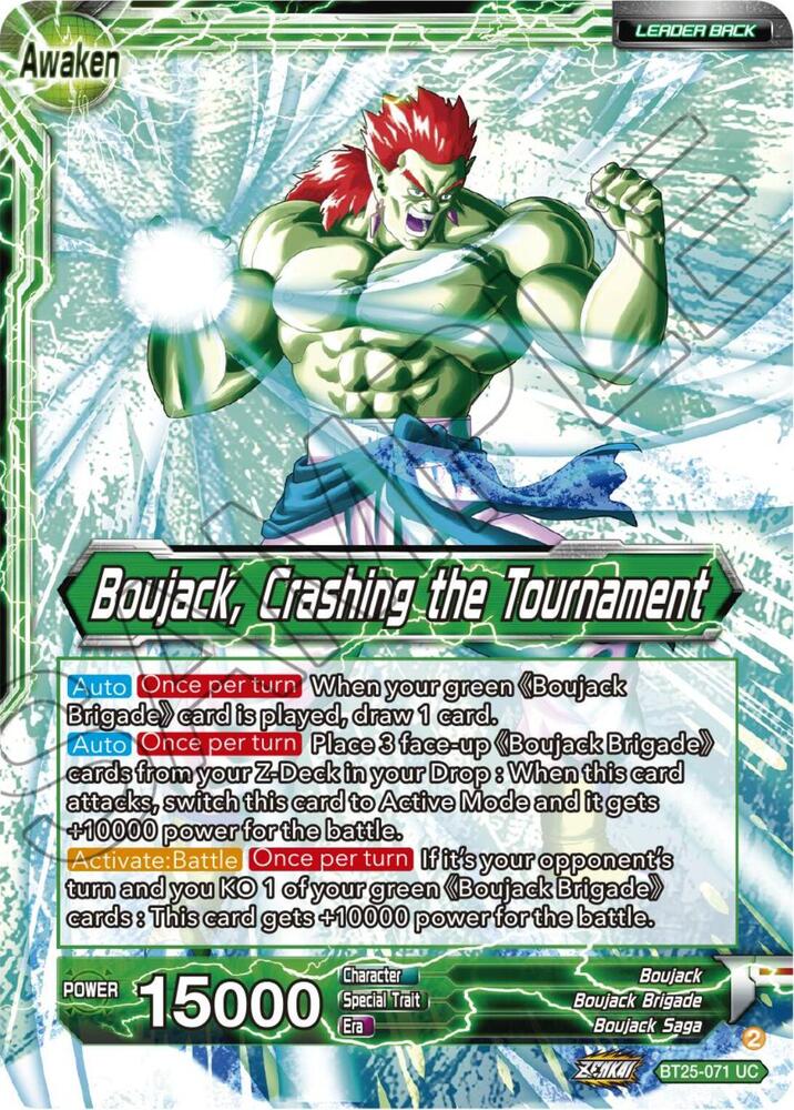 Boujack Brigade // Boujack, Crashing the Tournament BT25-071 card from Legend of the Dragon Balls