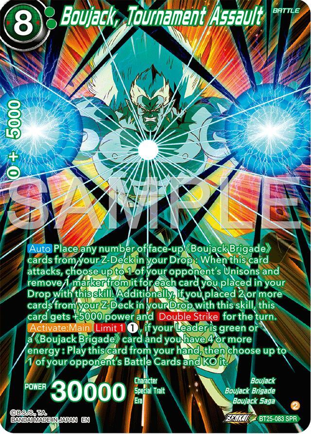 Boujack, Tournament Assault (SPR) BT25-083 card from Legend of the Dragon Balls
