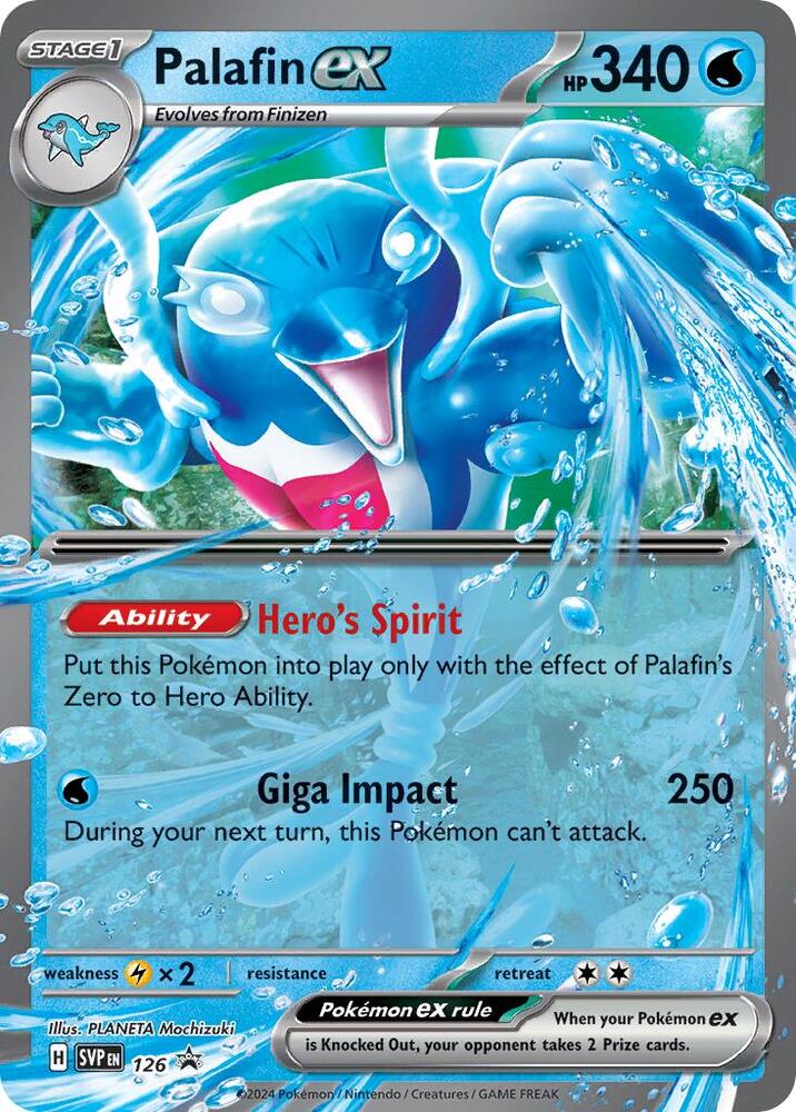 Palafin ex 126 card from SV: Scarlet & Violet Promo Cards