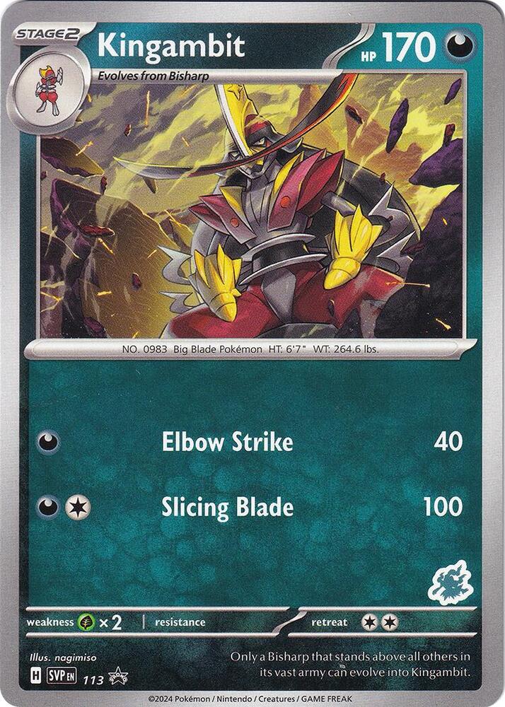 Kingambit - Darkrai Deck 113 card from Battle Academy 2024