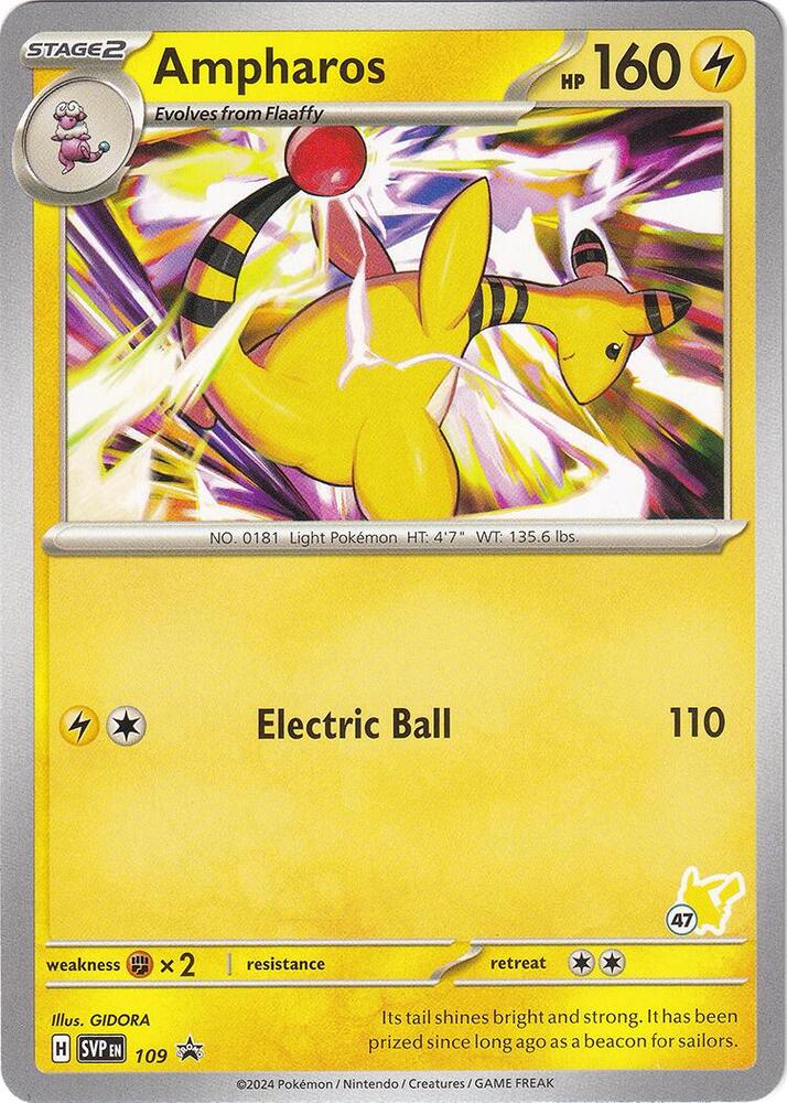 Ampharos - Pikachu 47 109 card from Battle Academy 2024