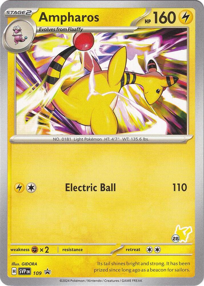 Ampharos - Pikachu 28 109 card from Battle Academy 2024