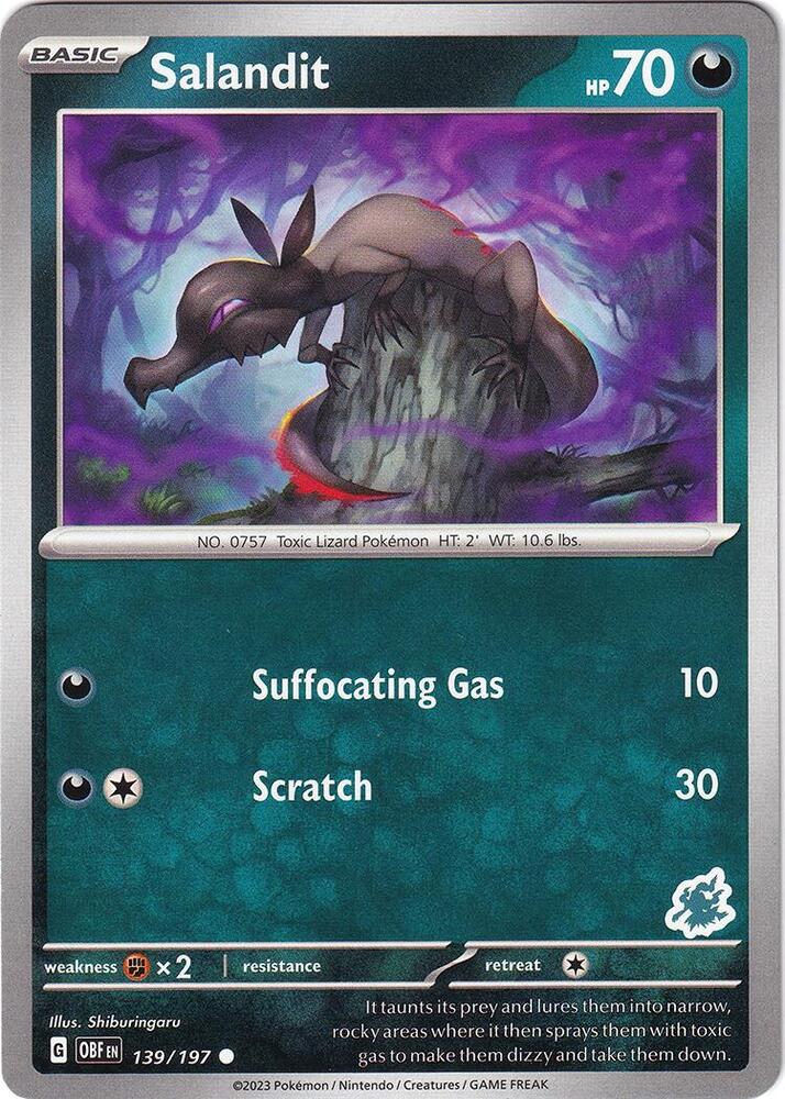 Salandit - Darkrai Deck 139/197 card from Battle Academy 2024