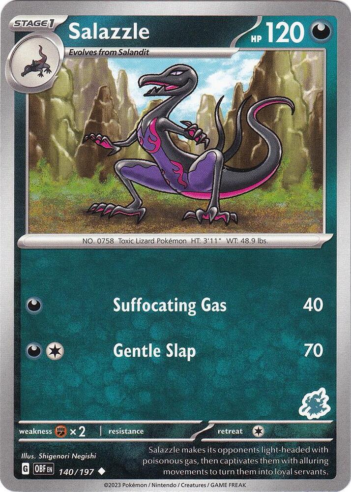 Salazzle - Darkrai Deck 140/197 card from Battle Academy 2024