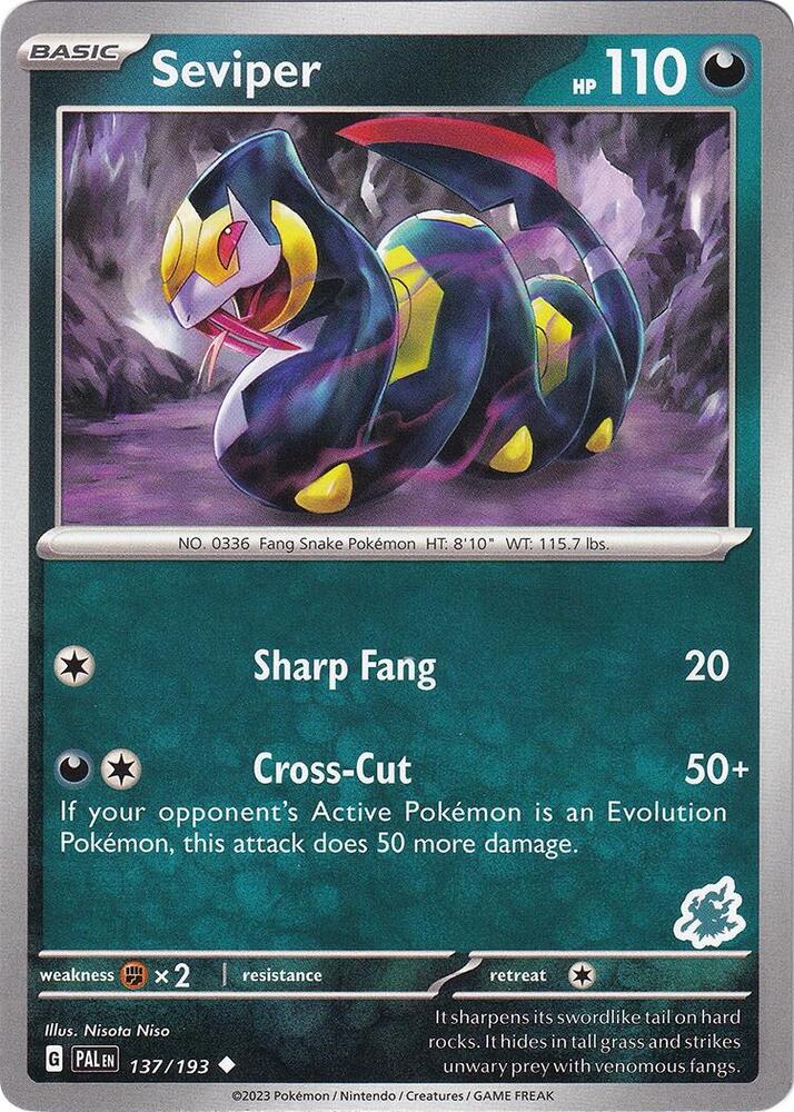 Seviper - Darkrai Deck 137/193 card from Battle Academy 2024