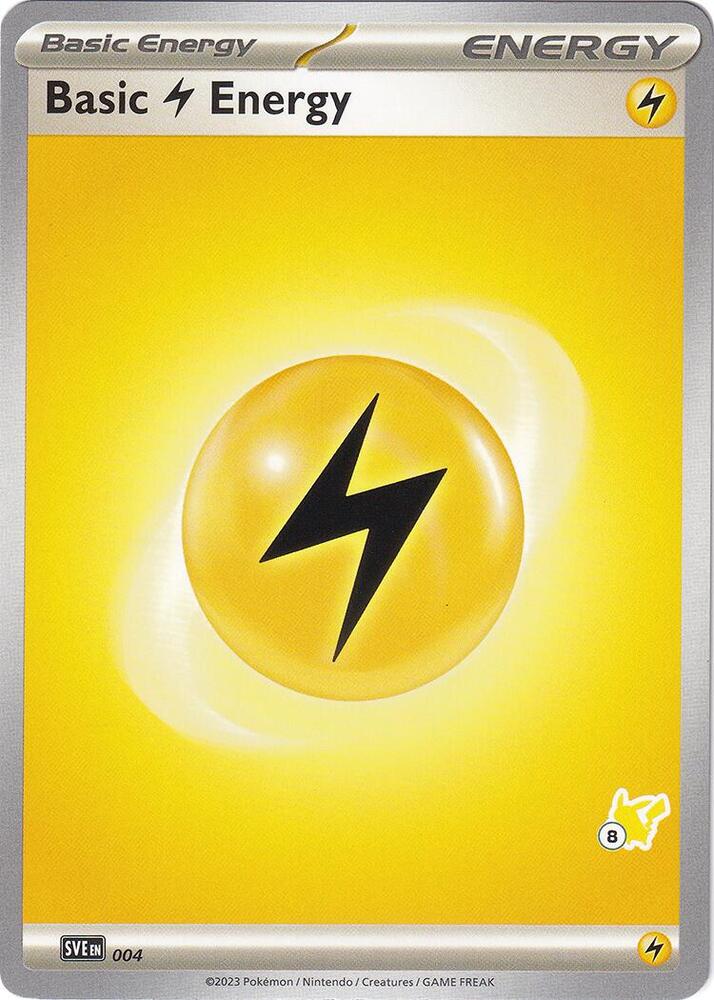 Basic Lightning Energy - Pikachu 8 004 card from Battle Academy 2024