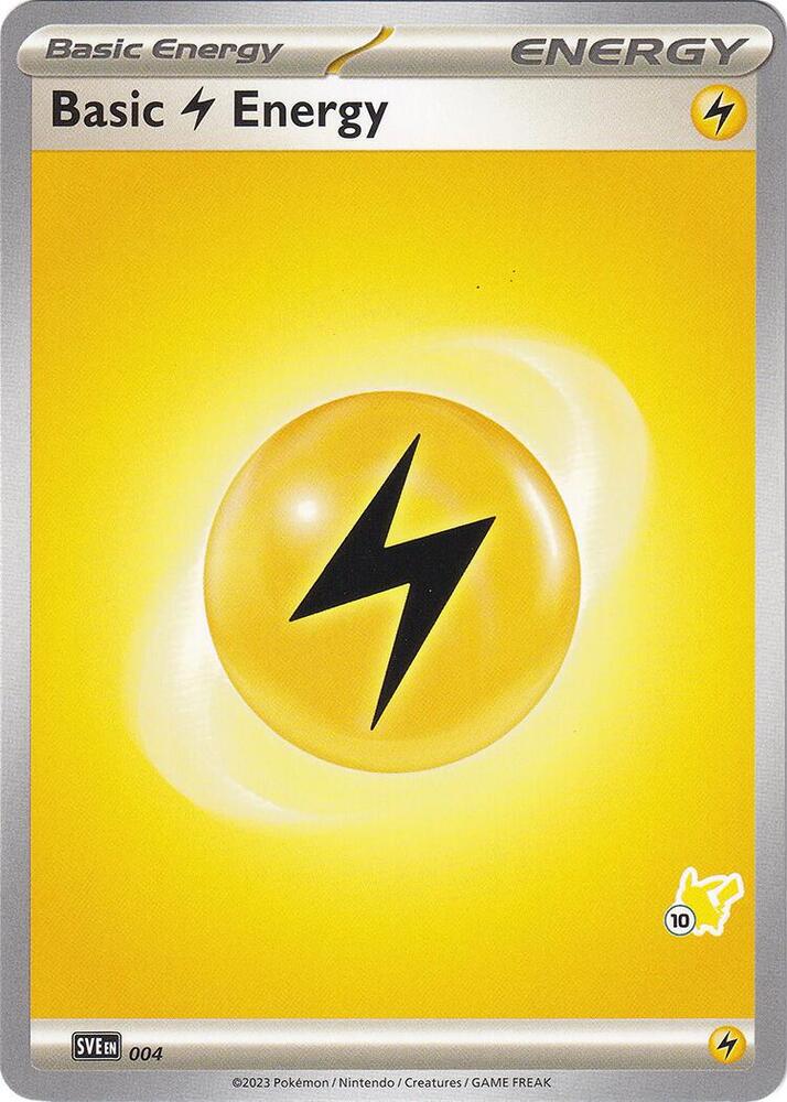 Basic Lightning Energy - Pikachu 10 004 card from Battle Academy 2024