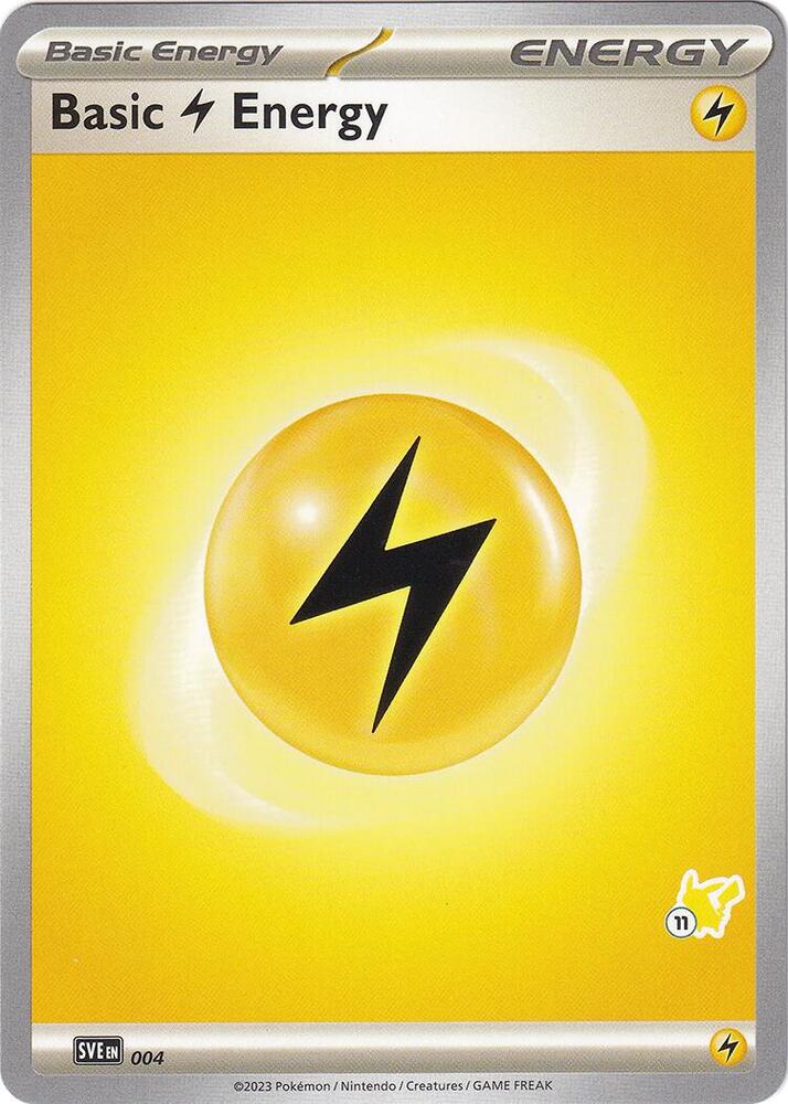 Basic Lightning Energy - Pikachu 11 004 card from Battle Academy 2024