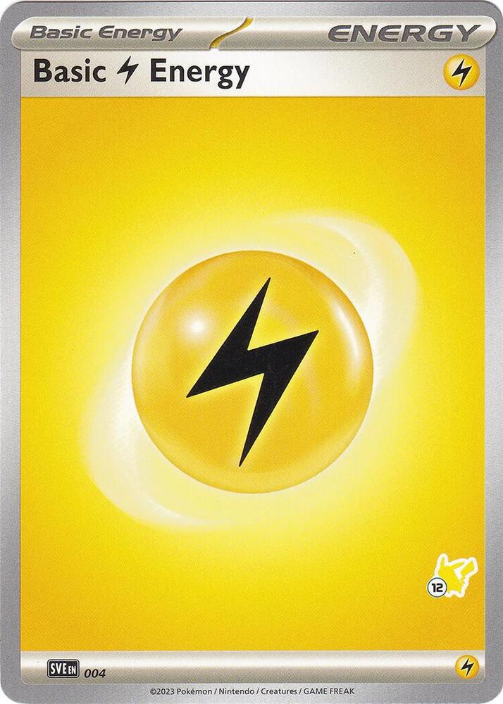 Basic Lightning Energy - Pikachu 12 004 card from Battle Academy 2024