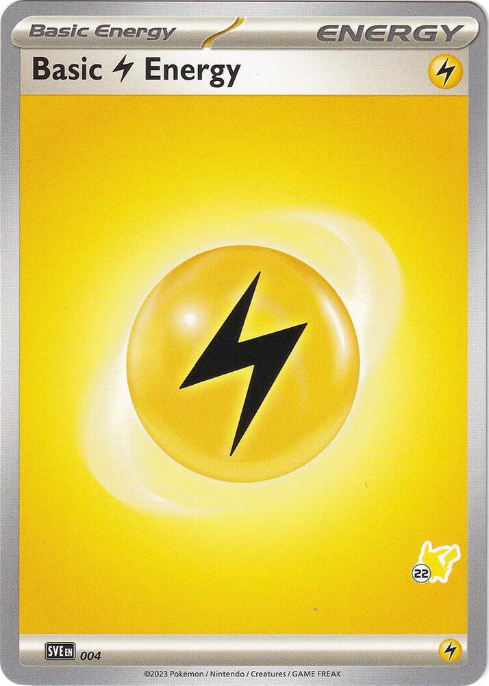 Basic Lightning Energy - Pikachu 22 004 card from Battle Academy 2024