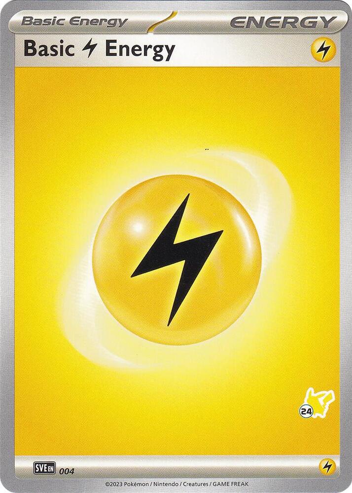 Basic Lightning Energy - Pikachu 24 004 card from Battle Academy 2024