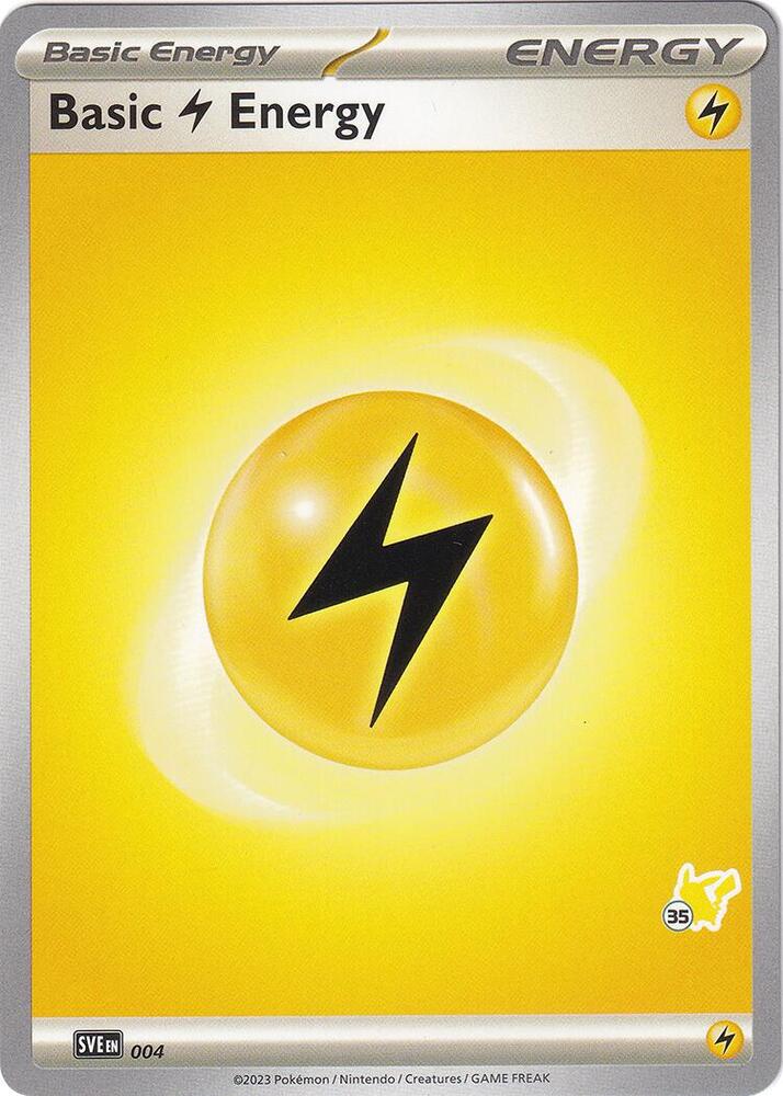 Basic Lightning Energy - Pikachu 35 004 card from Battle Academy 2024
