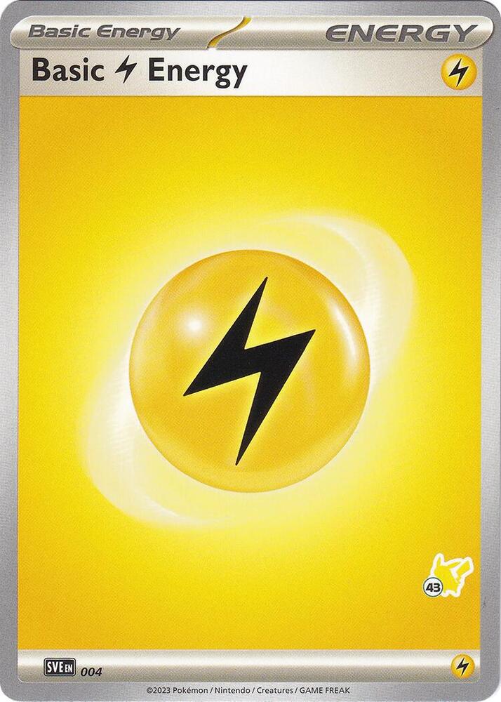 Basic Lightning Energy - Pikachu 43 004 card from Battle Academy 2024
