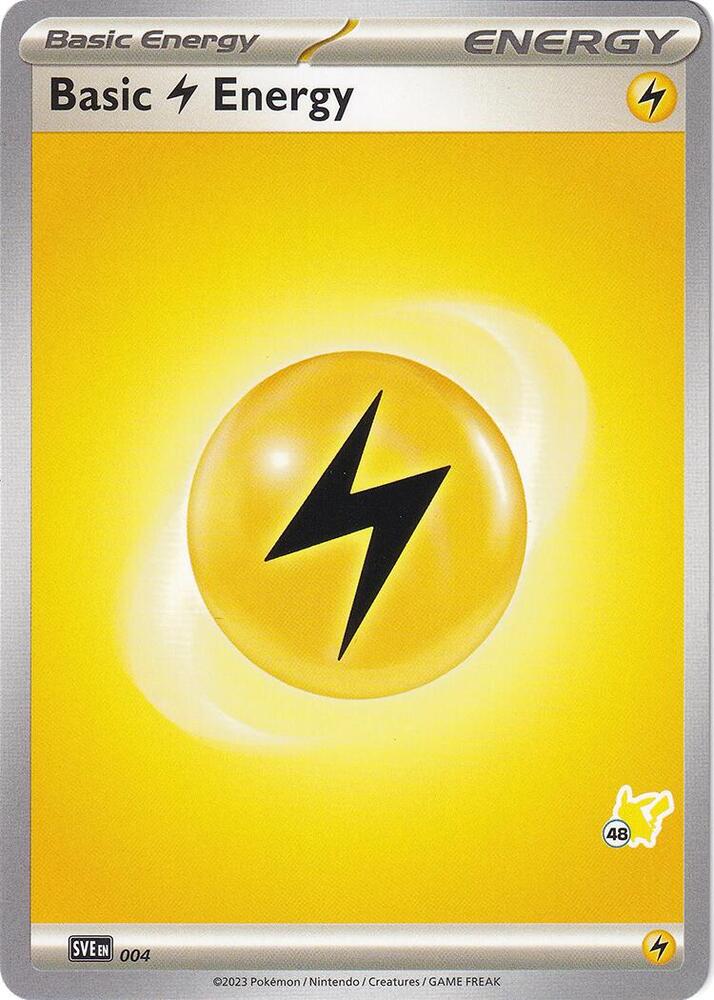 Basic Lightning Energy - Pikachu 48 004 card from Battle Academy 2024