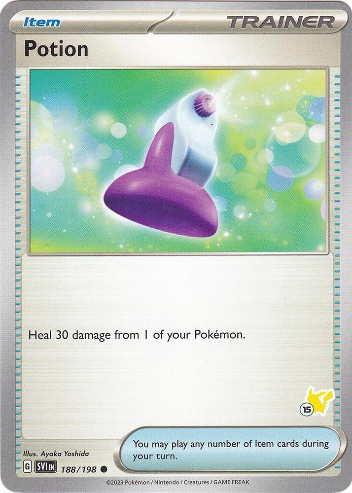 Potion - Pikachu 15 188/192 card from Battle Academy 2024
