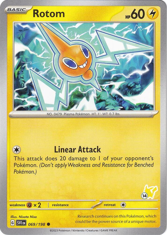 Rotom - Pikachu 14 069/198 card from Battle Academy 2024