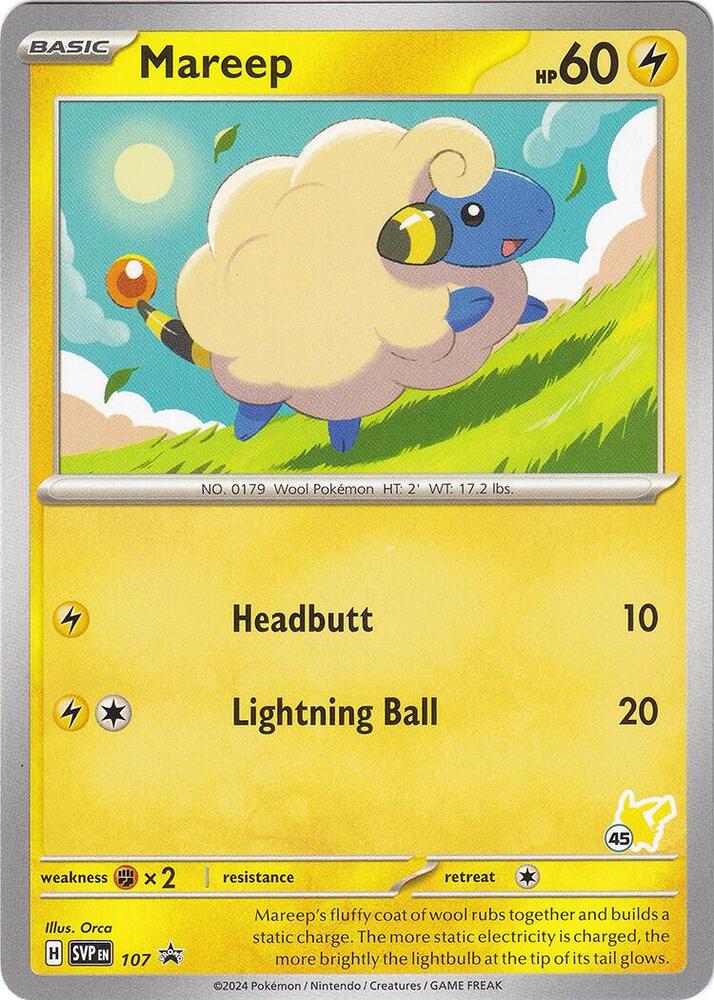 Mareep - Pikachu 45 107 card from Battle Academy 2024